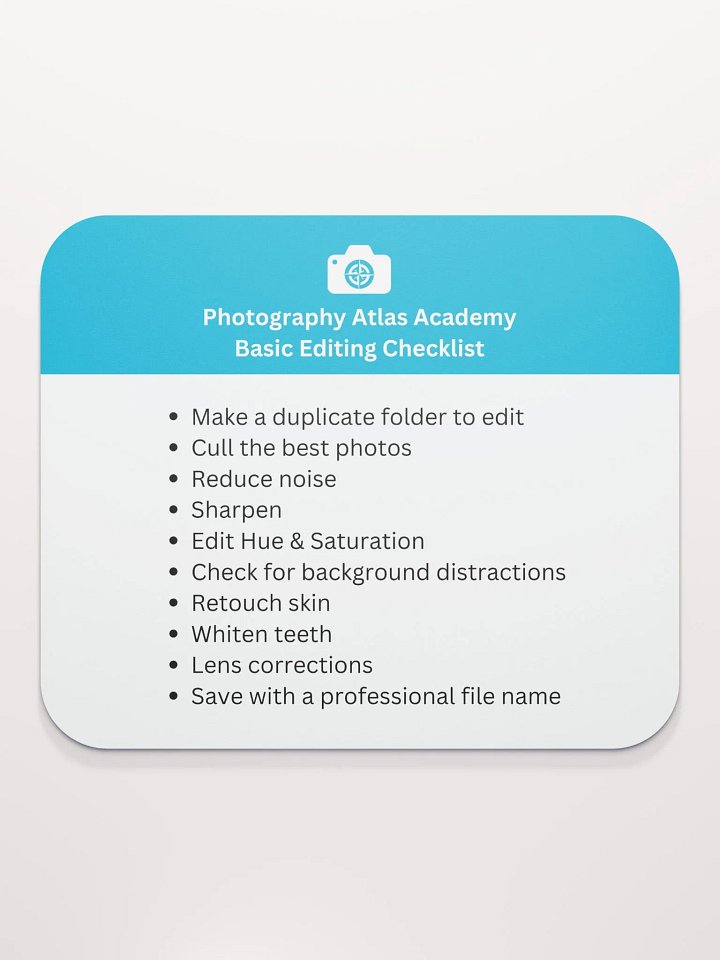Basic Editing Checklist Mousepad product image (2)