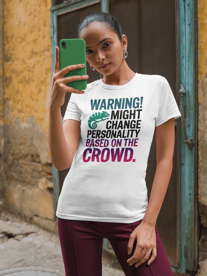 Change Personality Reflector & Open G Center Tshirt (female Fit) product image (1)