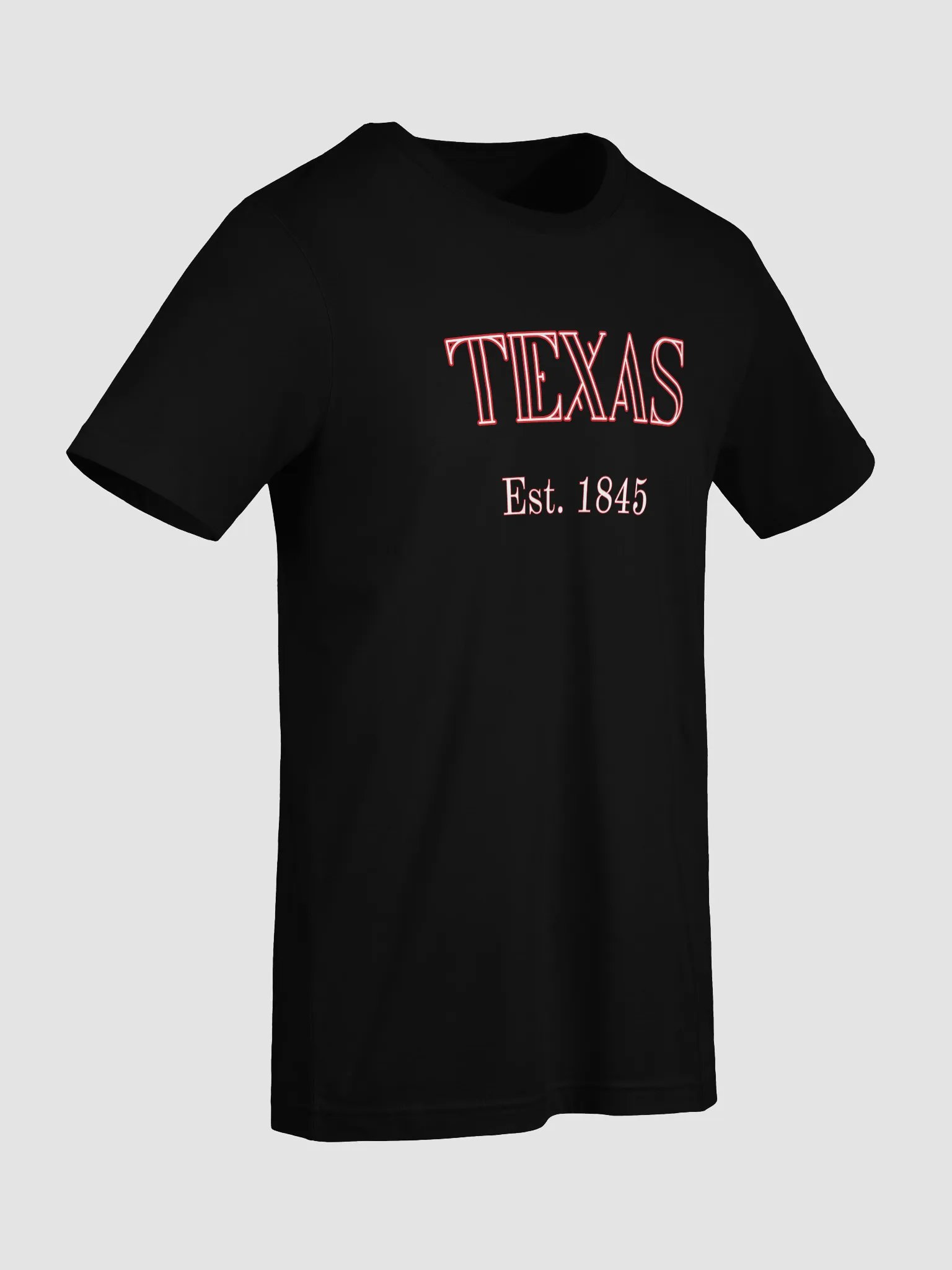 ❤️ TEXAS Est. 1845 Retro Tee with Red Outline | Bella+Canvas Unisex Shirt | Kompot Font product image (65)