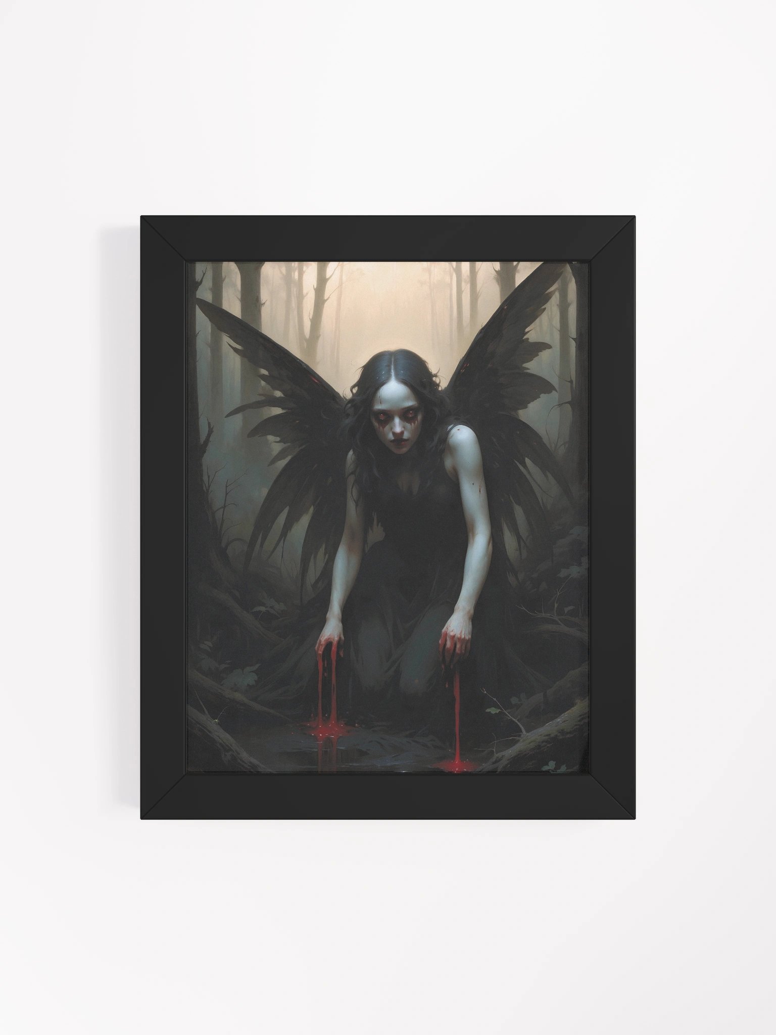 The Mourning Winged One Framed Print product image (22)
