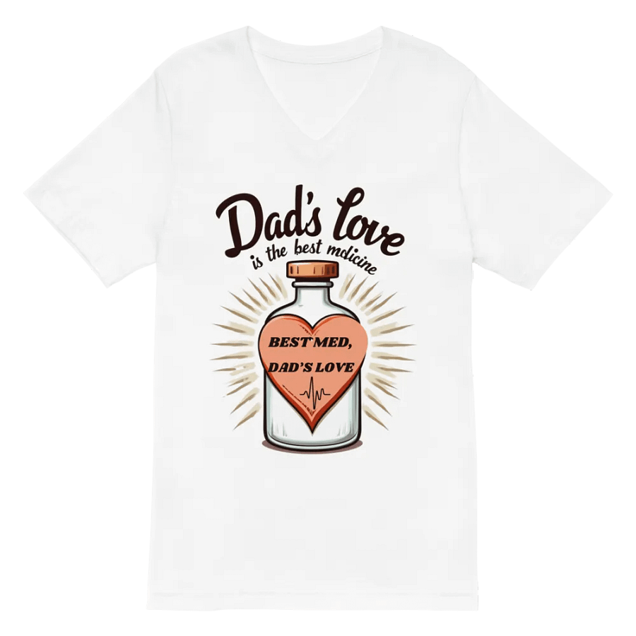 Dad's Love Medicine V-Neck Tee product image (2)