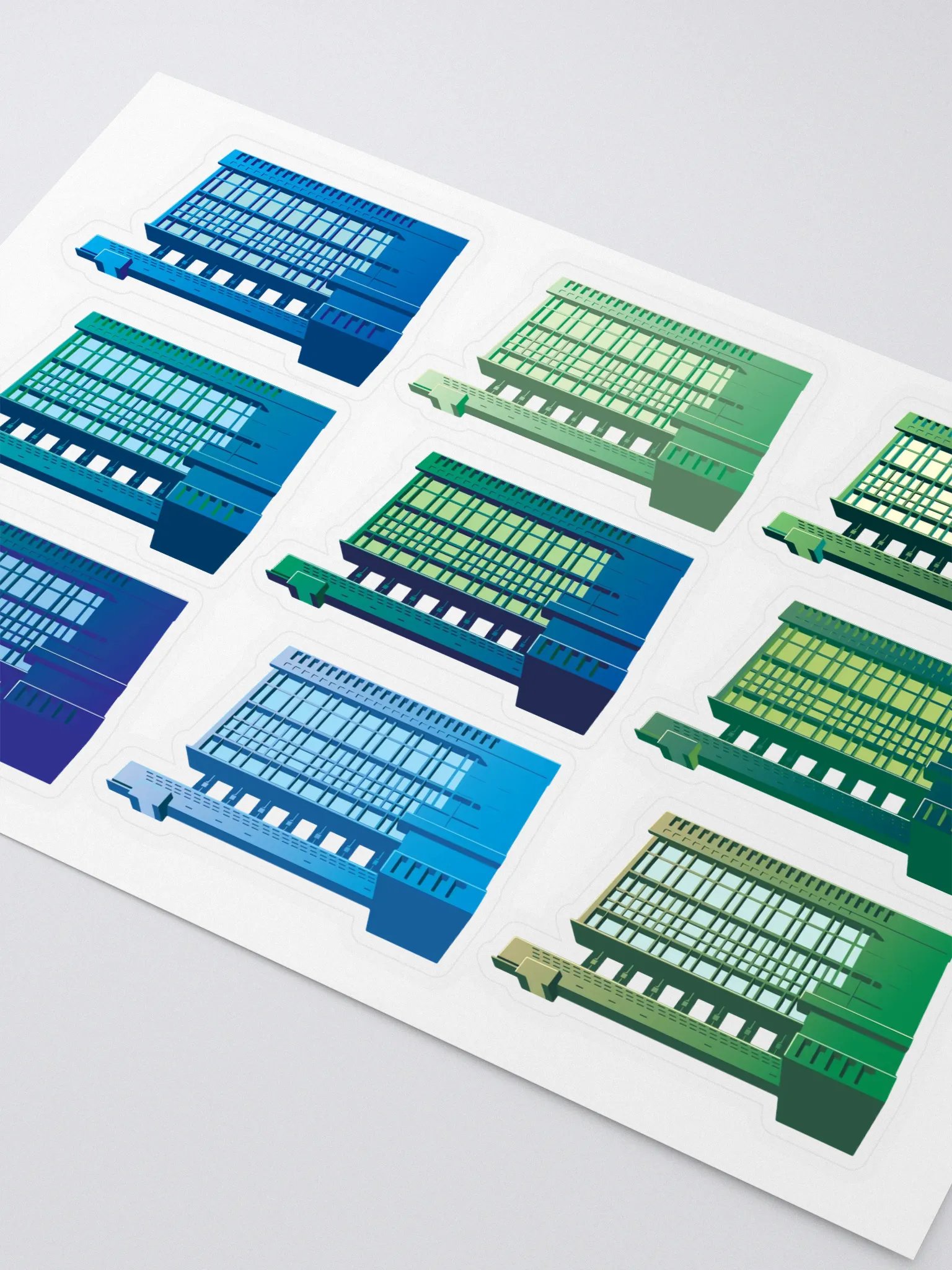 Trellick Colour Stickers | Blue-Green product image (2)