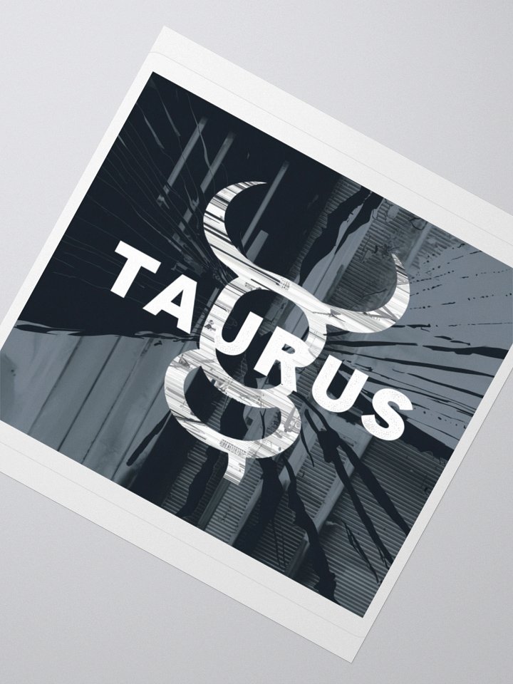 Taurus Zodiac Sticker - Minimalist Bull Horns - Durable Vinyl product image (4)