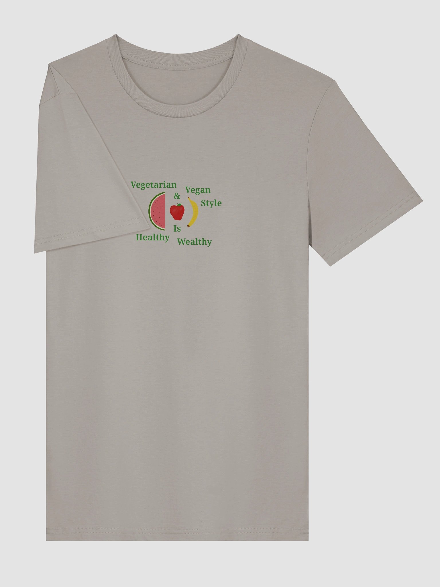 Healthy & Wealthy Vegetarian/Vegan Organic Tee product image (3)