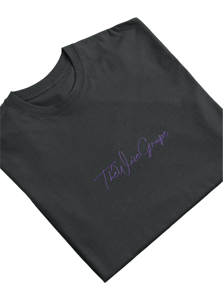 Grape Purple Signature Embroidered Tee product image (3)