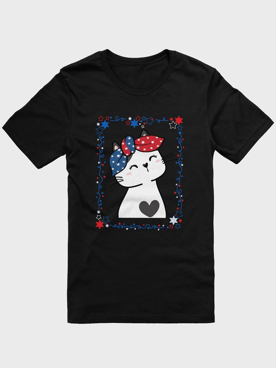 Cute Patriotic Cat 4th of July T-Shirt product image (4)