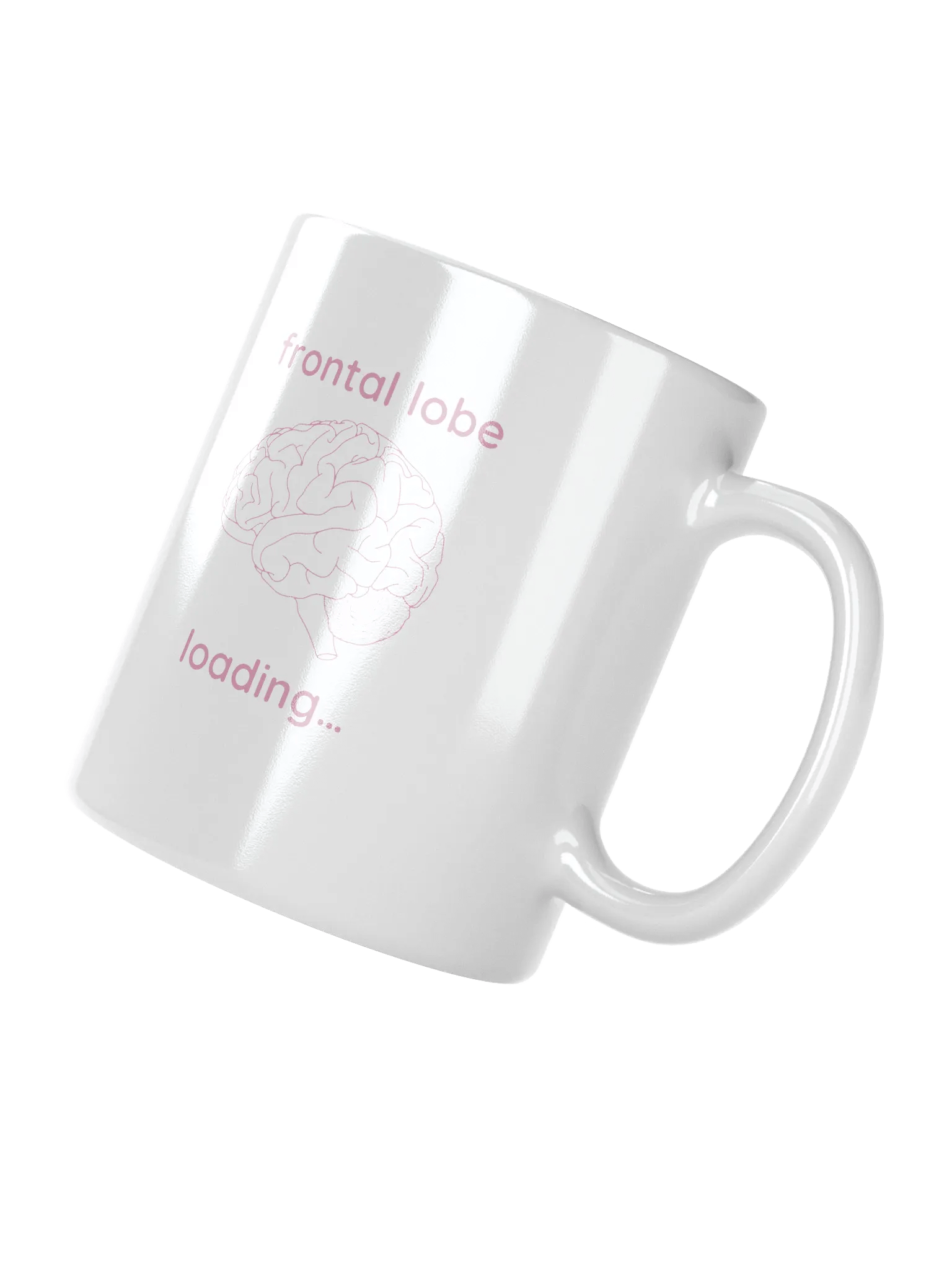 frontal lobe loading... mug (pink) product image (2)