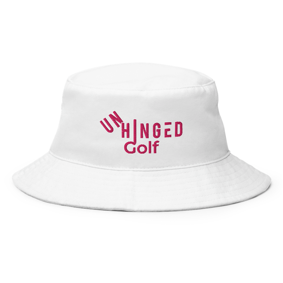 White UNHINGED Bucket Style Hat product image (1)