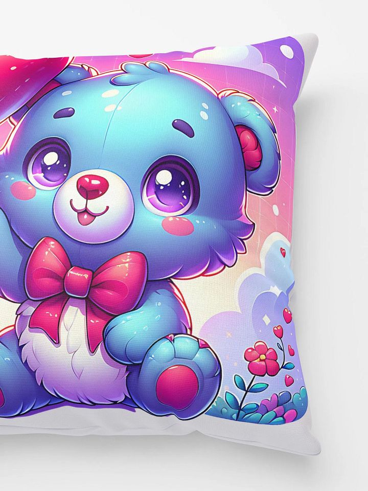 Whimsical Teddy Bear Heart Balloon Pillow product image (5)