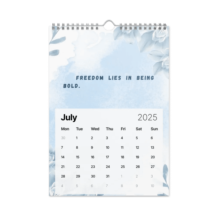 FLORAL INSPIRATIONAL QUOTES WALL CALENDAR 2025 product image (7)