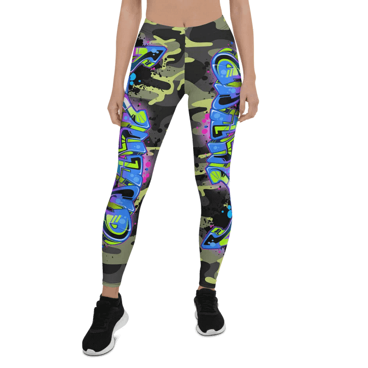 Neon Graffiti Fusion Leggings product image (1)