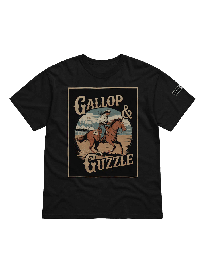 "GALLOP & GUZZLE" 100% cotton T-shirt product image (1)