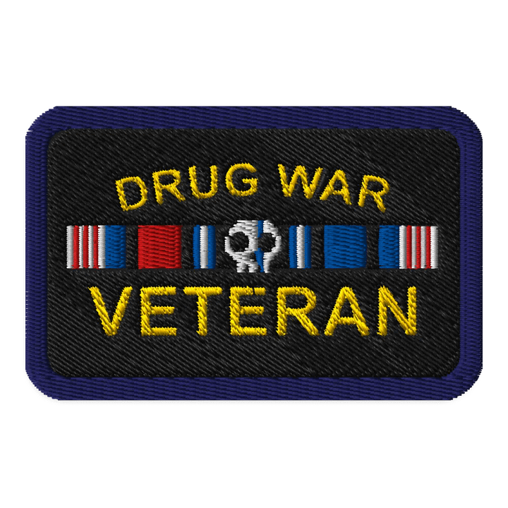 Drug War Veteran Embroidered Patch product image (1)