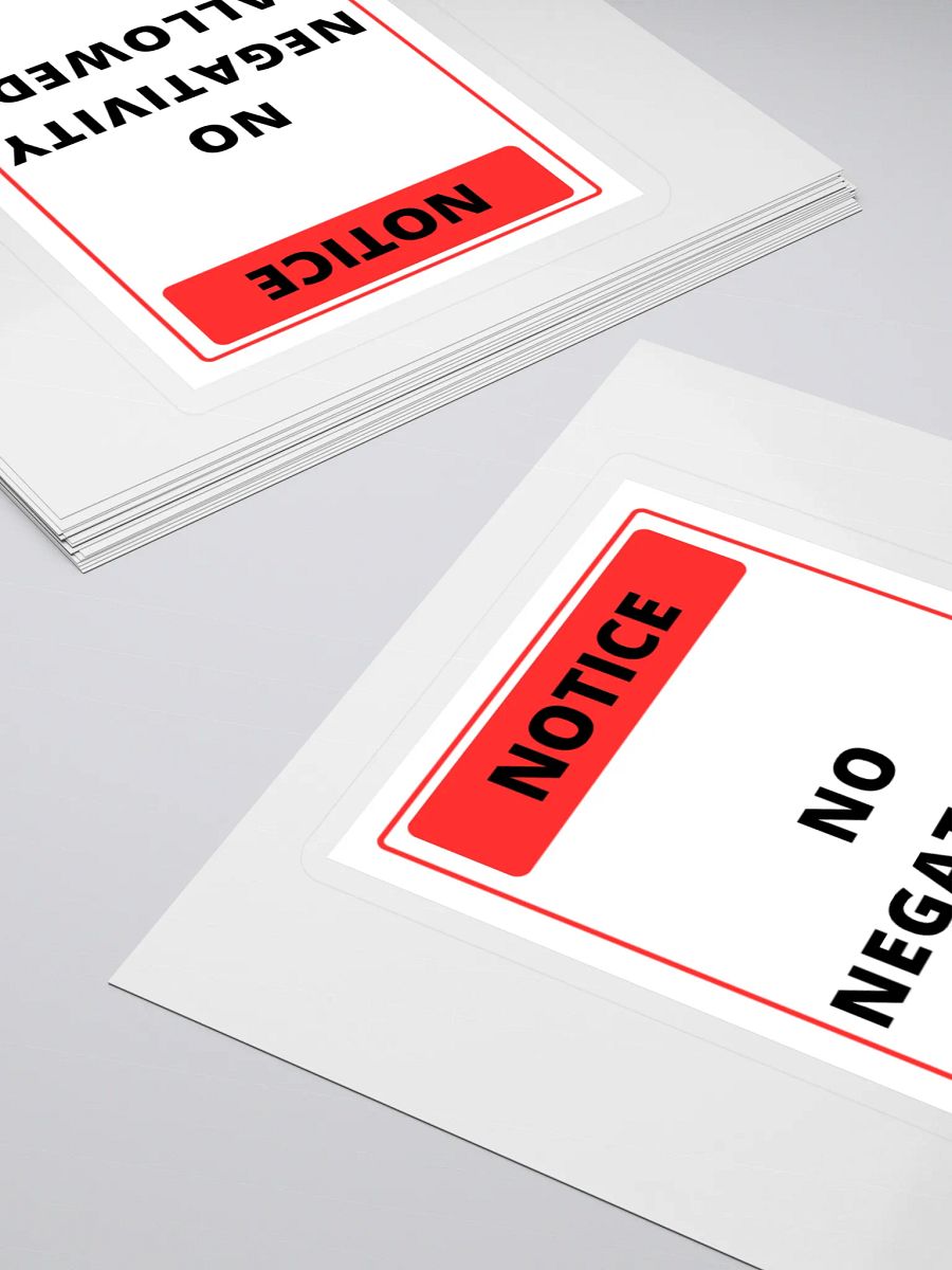 No Negativity Allowed Stickers product image (4)