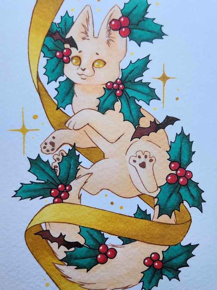 Dessin original Noël Fennec product image (1)