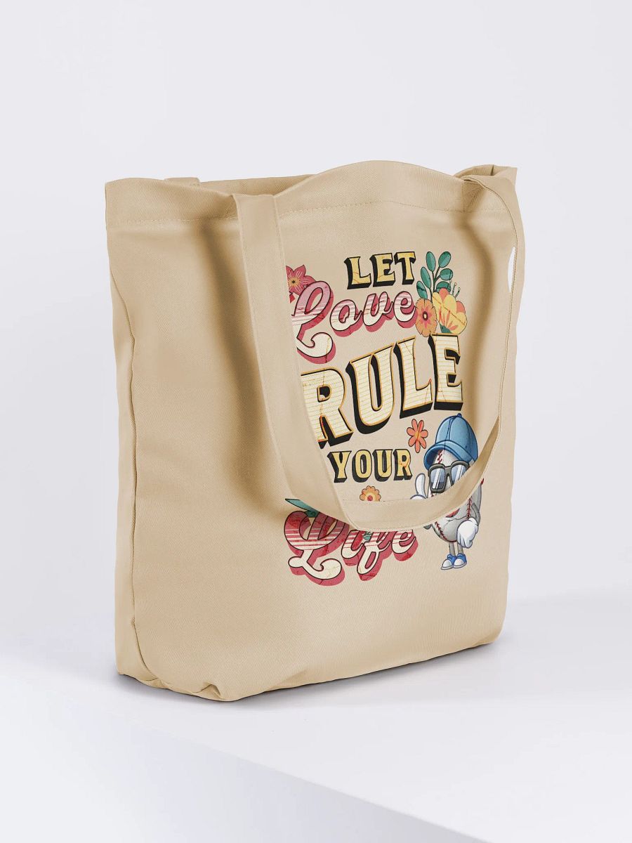 Let Love Rule Your Life Baseball Tote Bag product image (4)