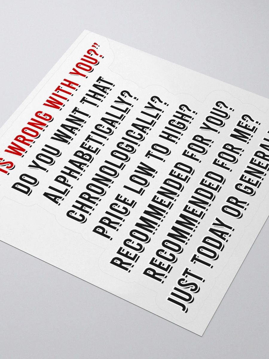 WTF Is Wrong Sticker product image (8)