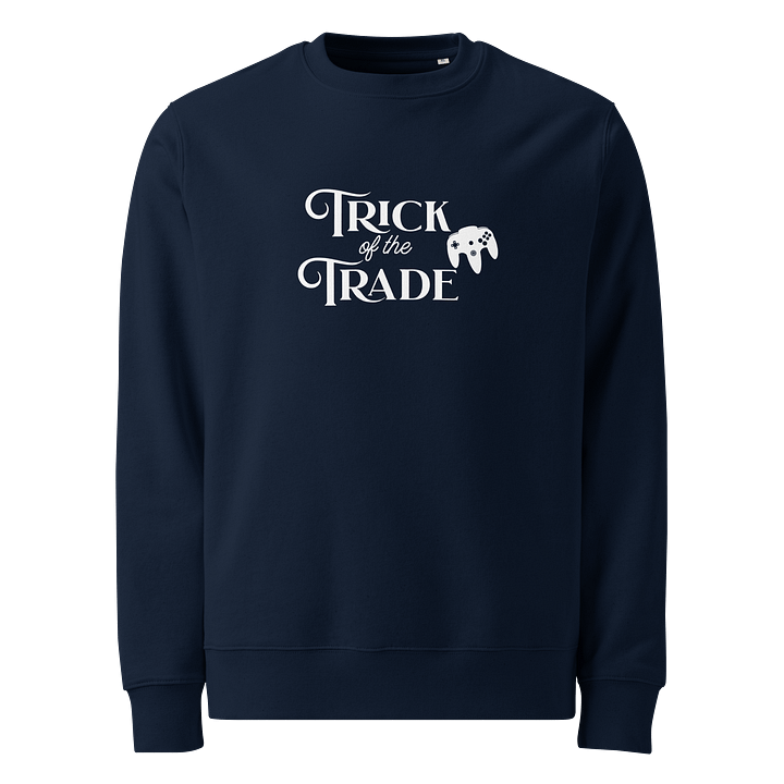 Crewneck Sweater "Trick of the Trade" (White Text) product image (1)