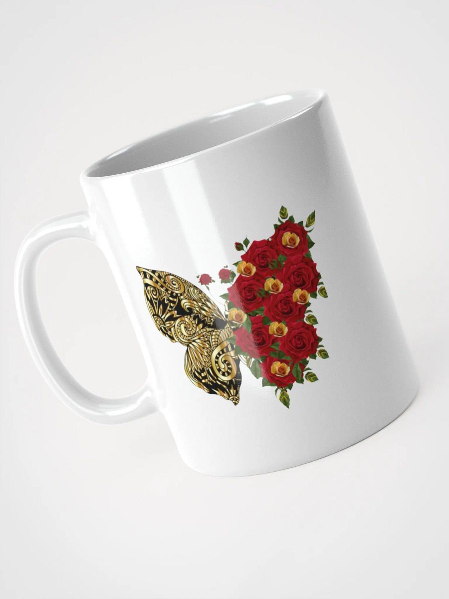 Golden Butterfly and Rose Mug product image (8)