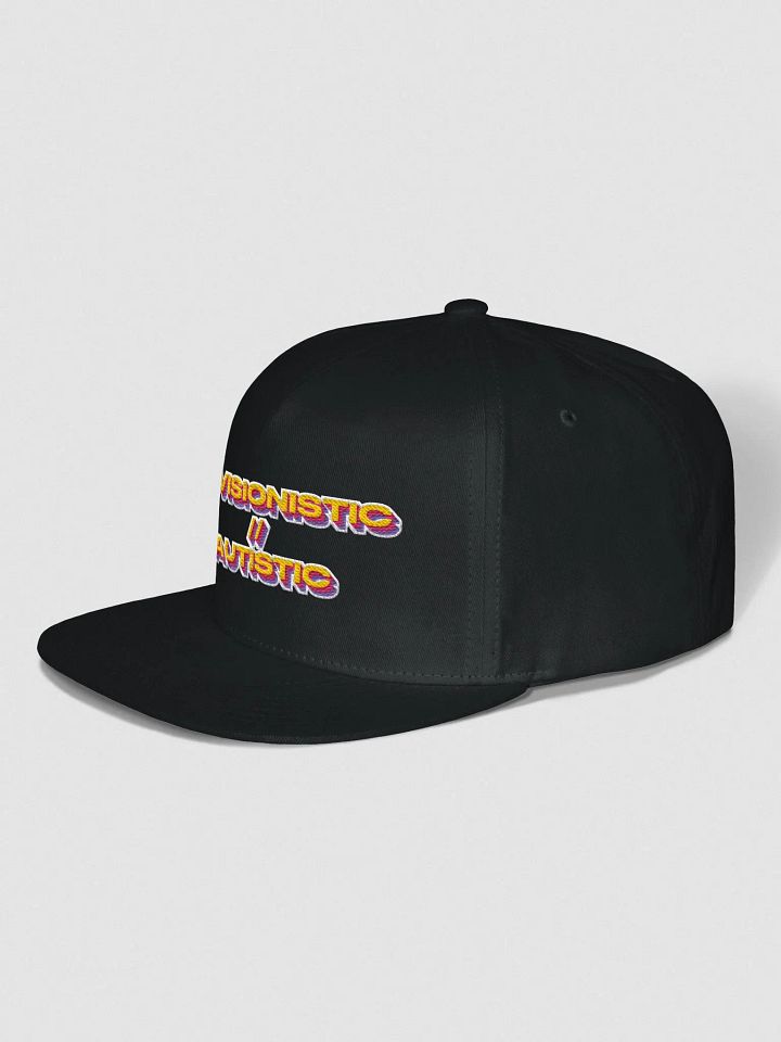 Envisionistic // Autistic Flat Snapback Cap product image (8)
