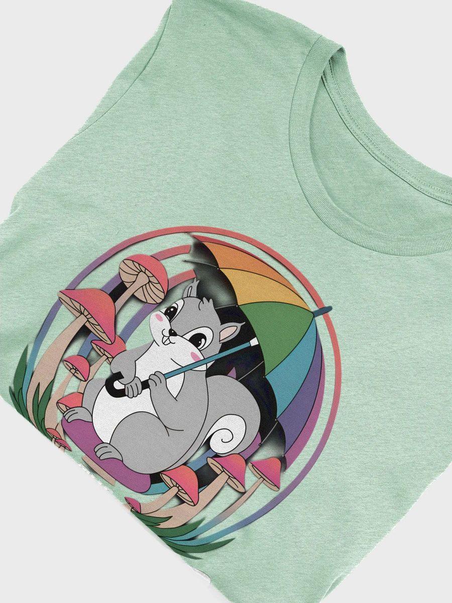 Supersoft and flattering tee; Rainbow and mushroom love product image (5)
