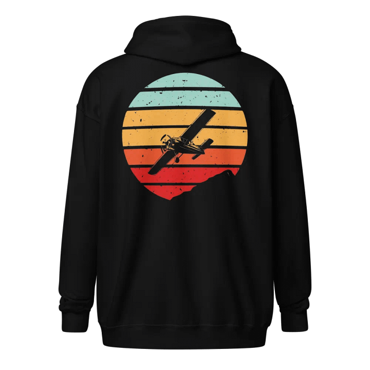 Symmetrical Aviation enthusiast Zip Hoodie product image (1)