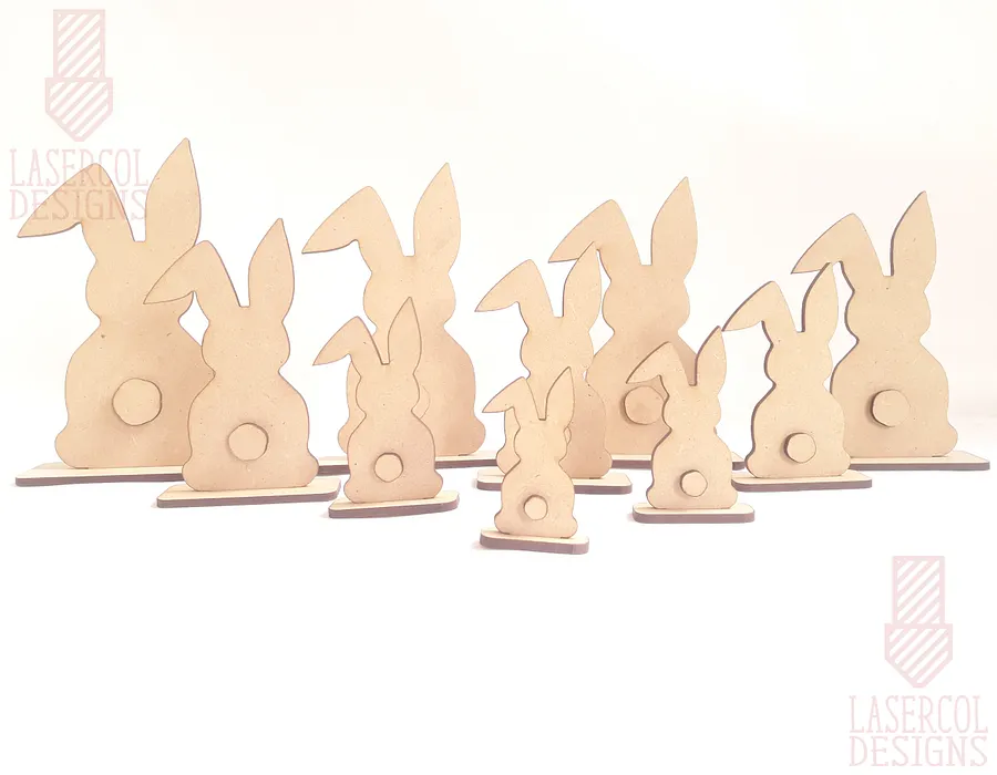 Easter Bunny With Stand (Ten sizes) - Laser Cut Files product image (10)