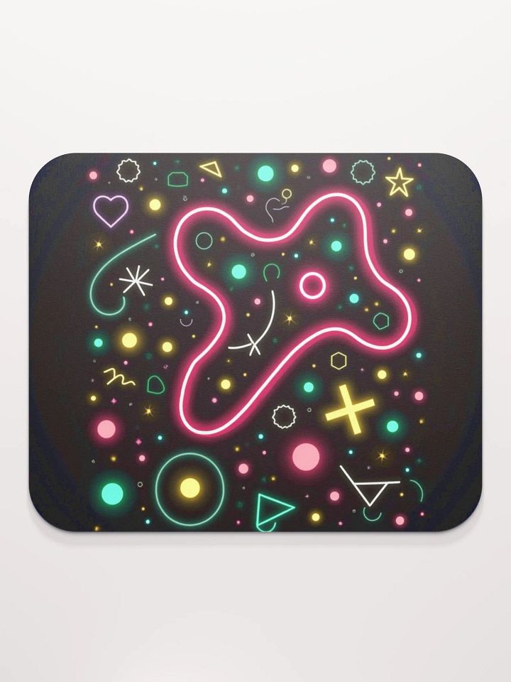 Neon Geometric Mouse Pad product image (2)