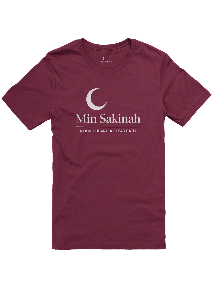 Min Sakinah Vision T-Shirt – Clear White Print product image (5)