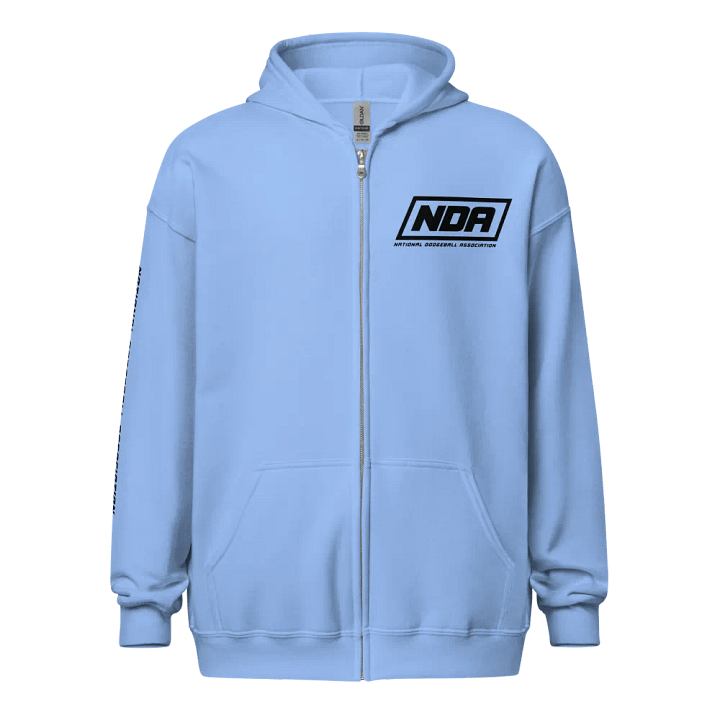 National Dodgeball Association Zip-Up Hoodie (Dark) product image (1)