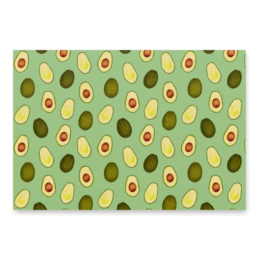 Avocado On Green Base - Wrapping Paper product image (1)