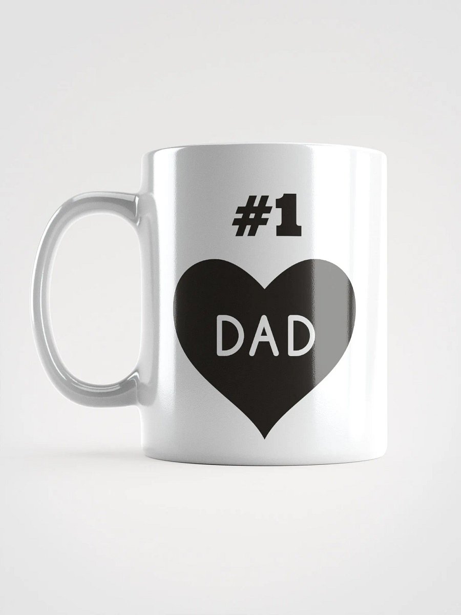 #1 Dad White Glossy Mug product image (18)