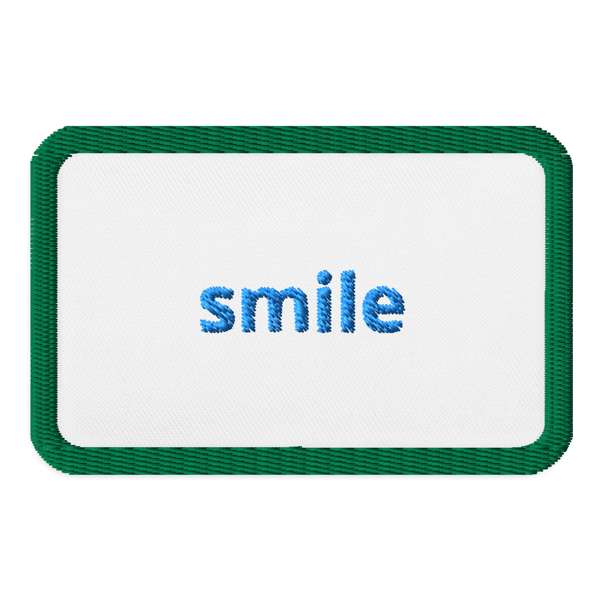 Charming Blue Smile Embroidered Patch product image (1)