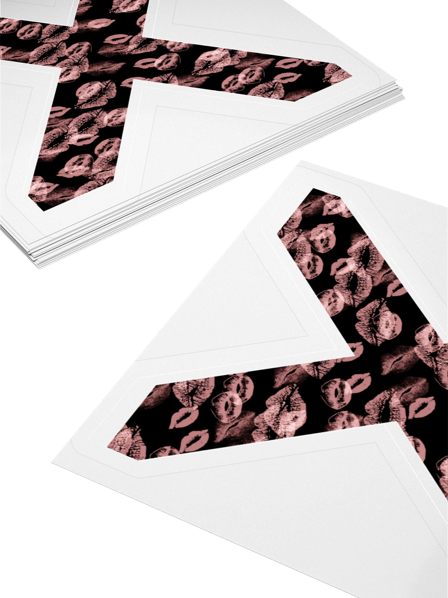 Black X Pink Lipstick Kisses | Kiss-cut Sticker product image (4)