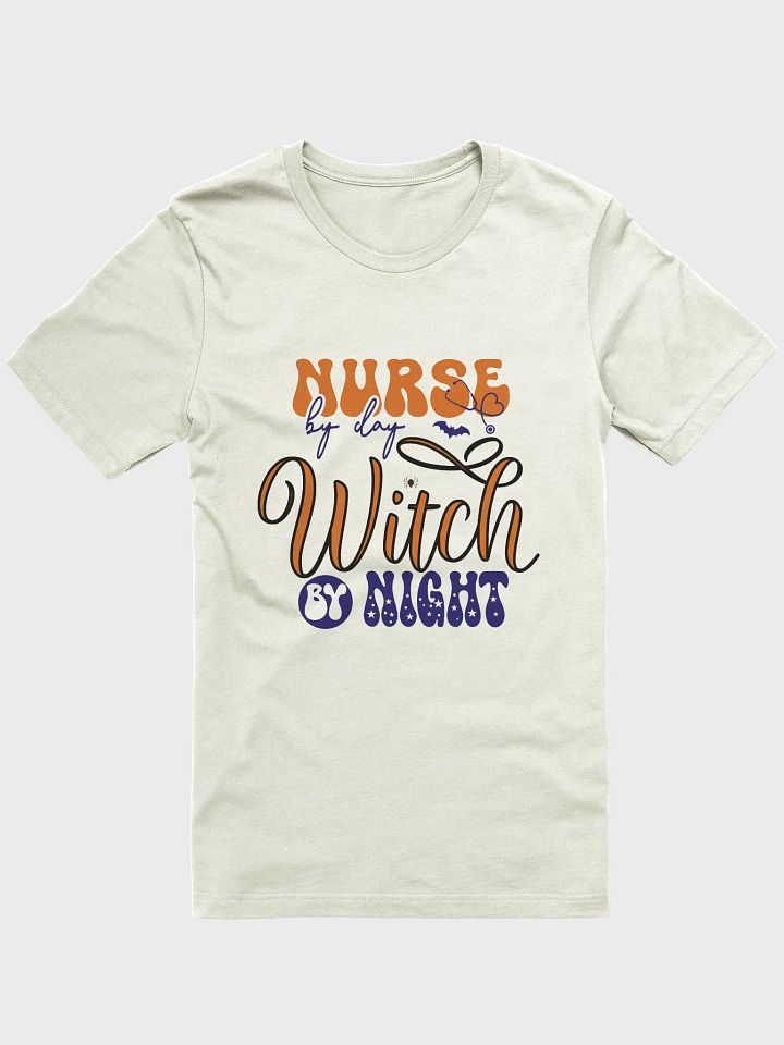 Nurse By Day, Witch By Night Halloween T-Shirt | Spooky & Fun Tee for Healthcare Heroes product image (2)