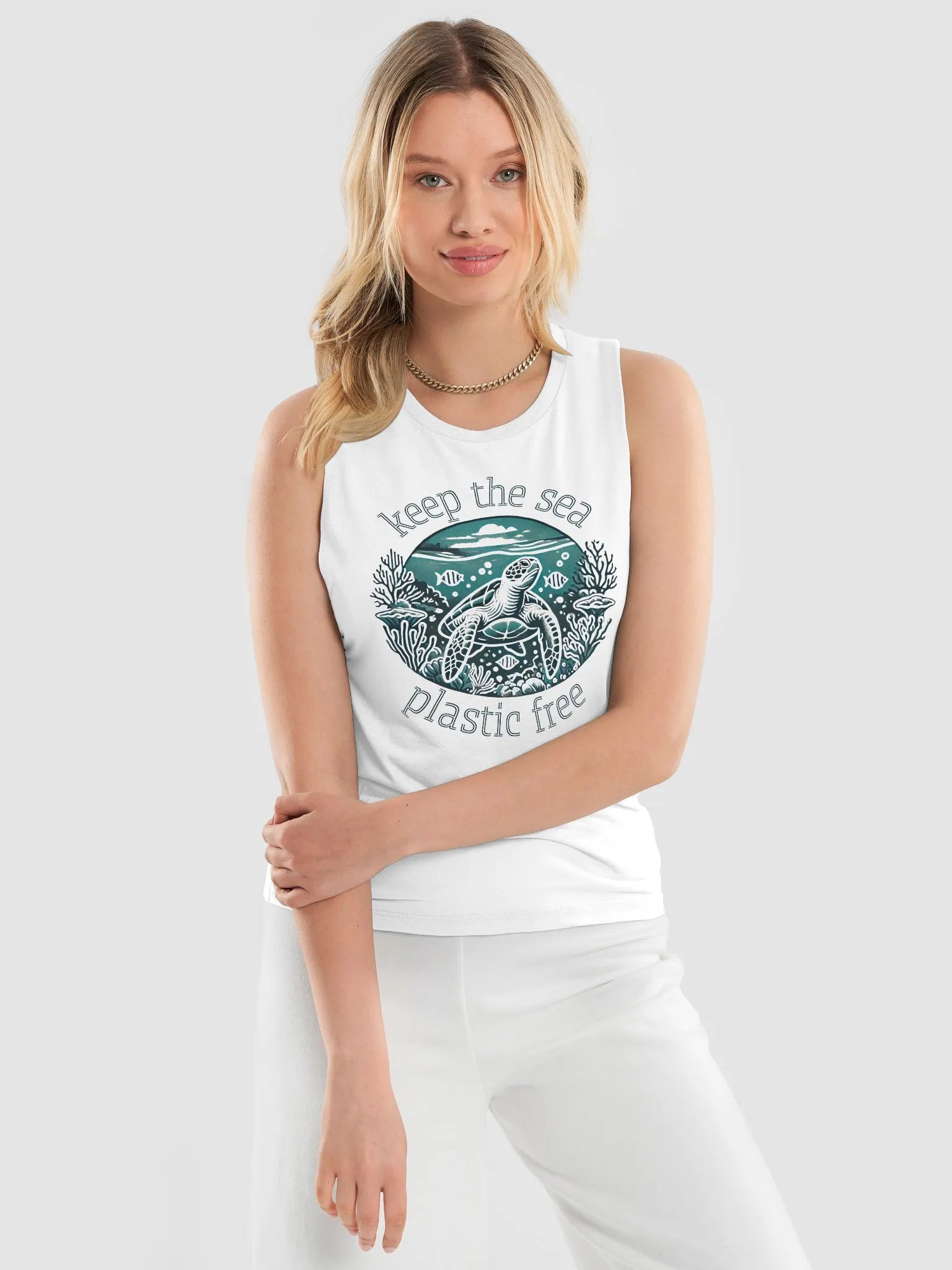 Ocean Conservation Flowy Muscle Tank product image (8)