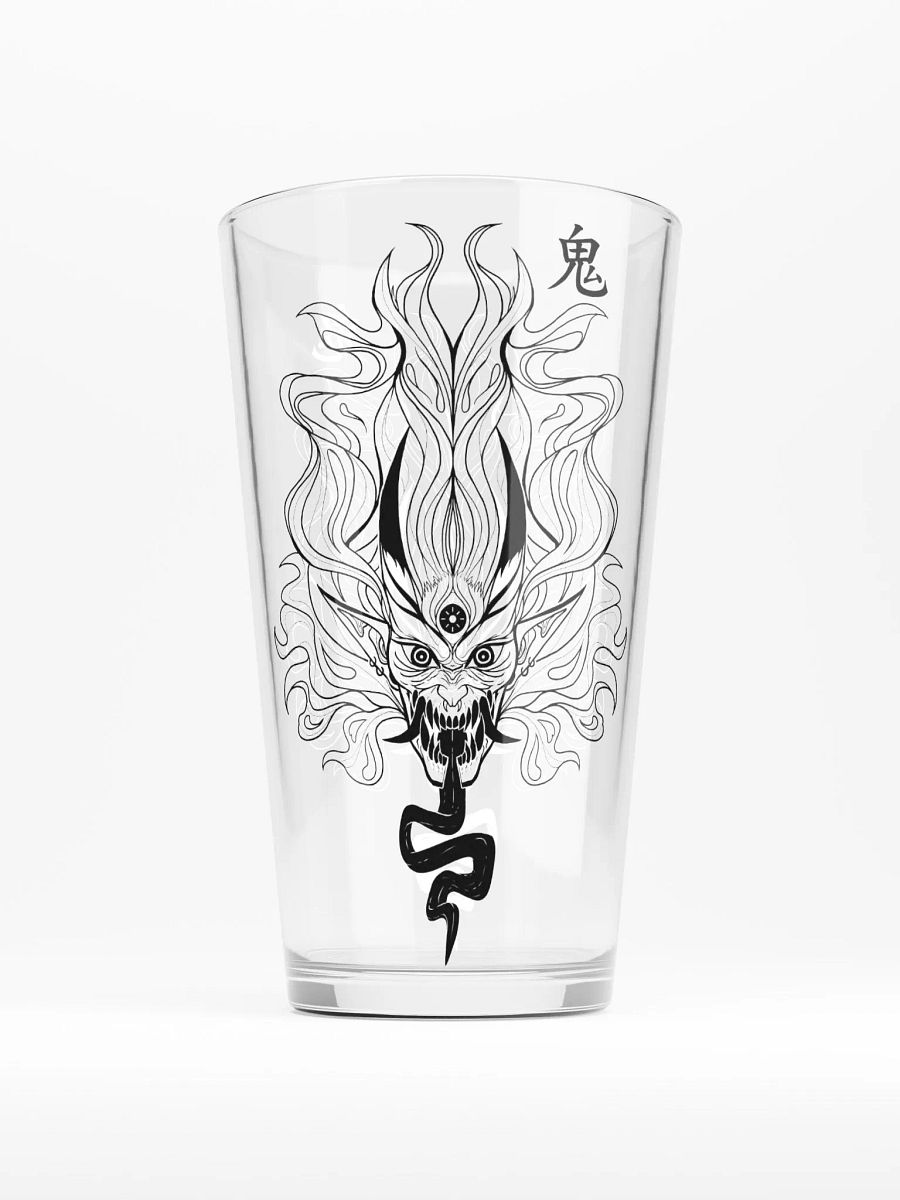 BLACK AND WHITE ONI | Drinking Glass product image (3)