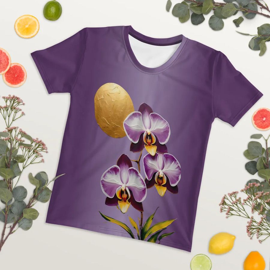 Floral Themed All Over Print T-shirt product image (8)