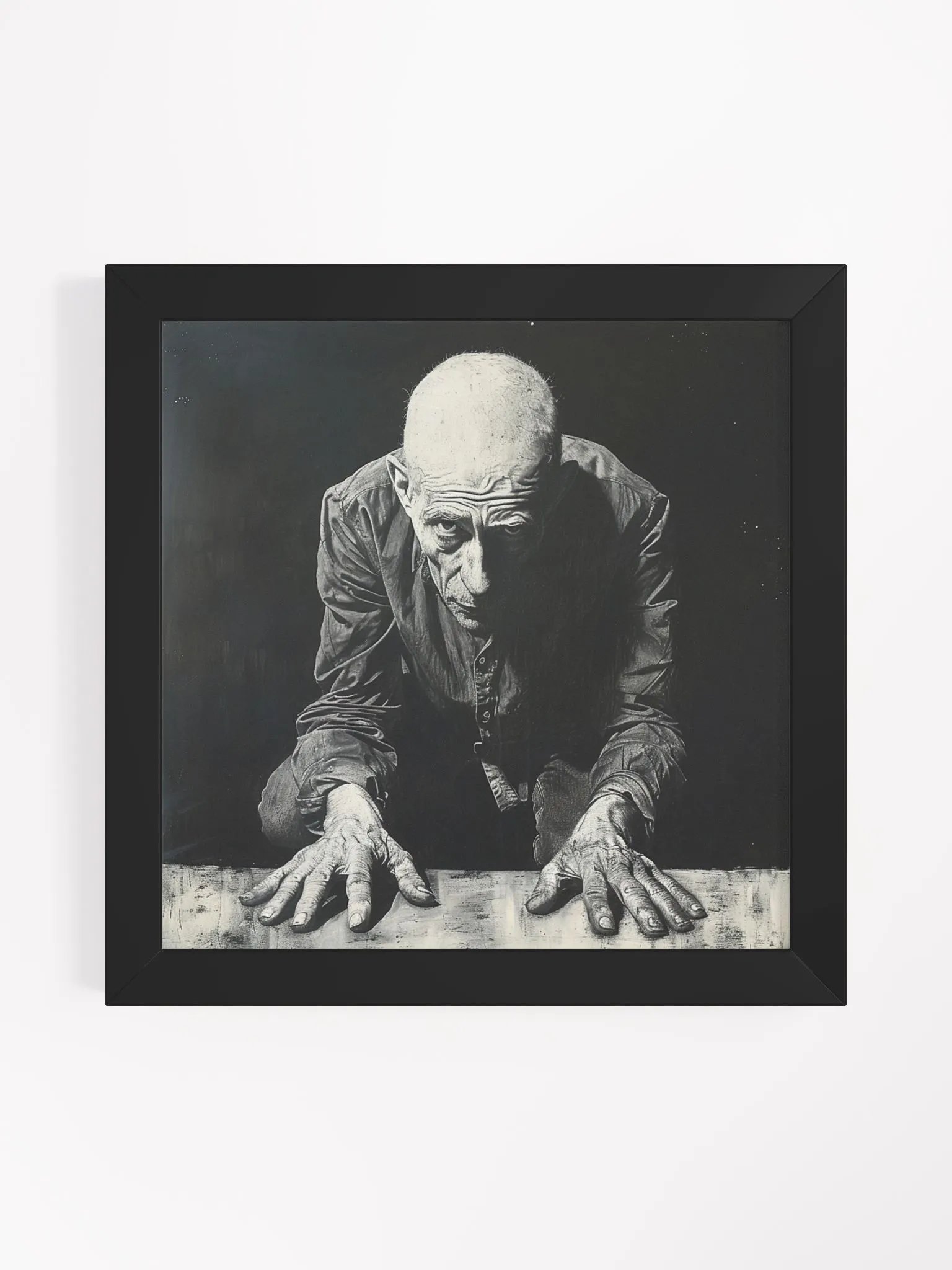 Prisoner of Life Black and White Framed Wall Art product image (1)