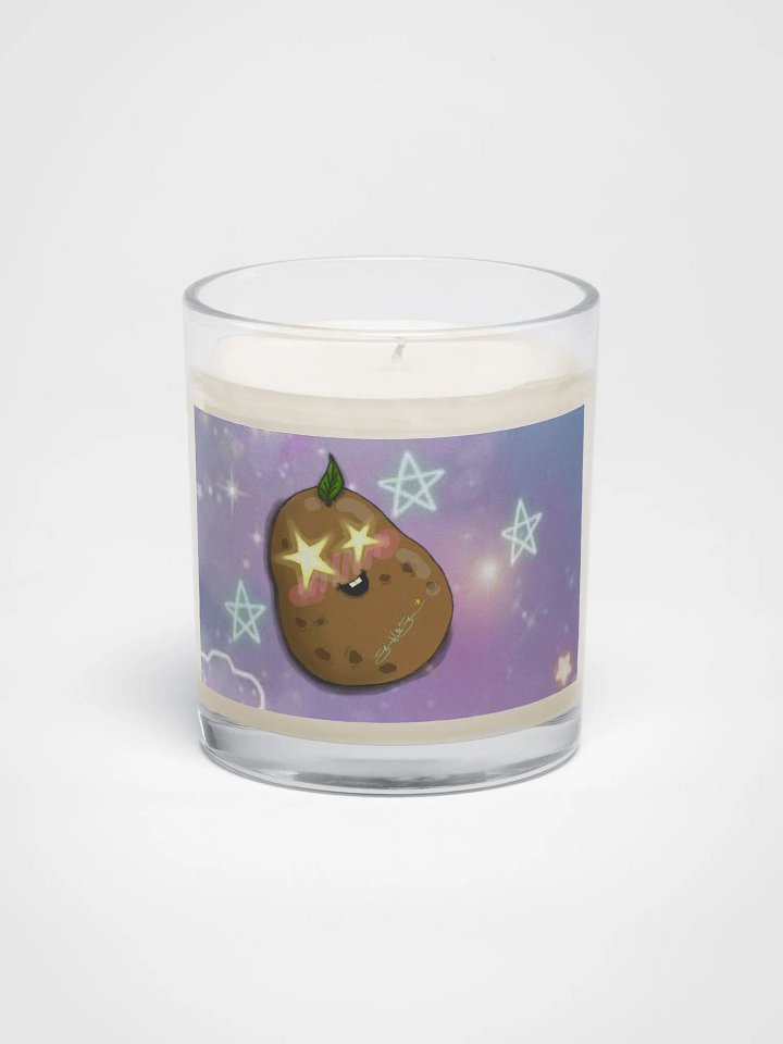 StarTato Soy Wax Candle In A Clear Glass Jar product image (1)