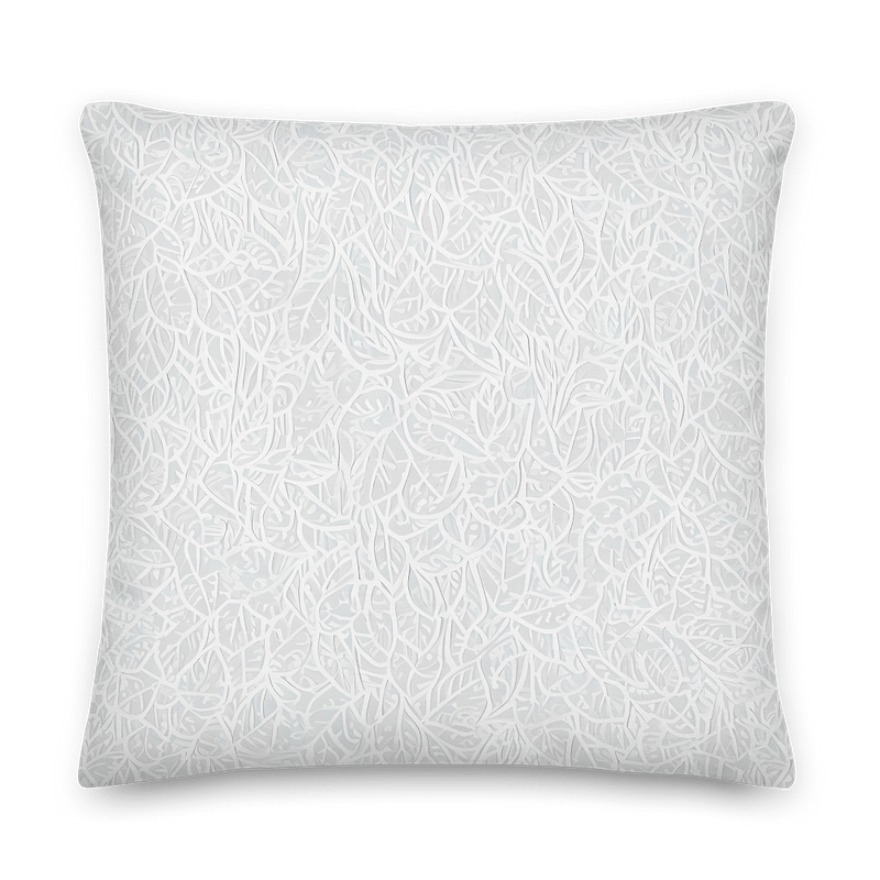 Delicate Leaf All-Over Print Pillow