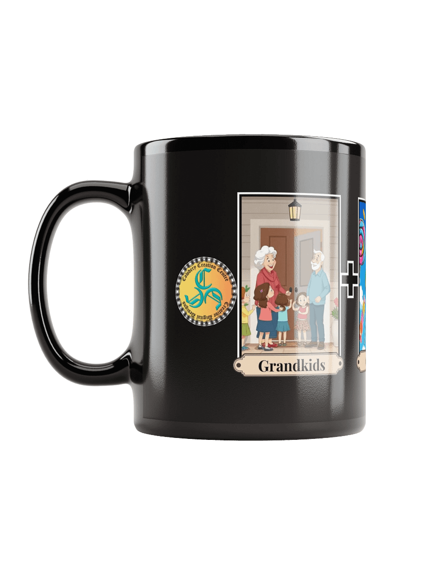 Grandkids + Candy = Sweet Revenge (Both) Glossy Black Mug product image (6)