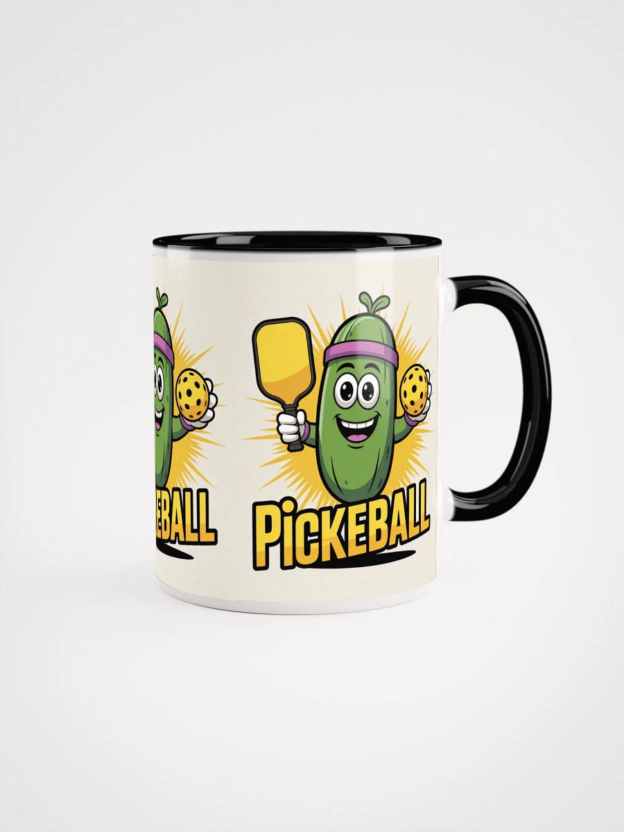 Pickleball Pickle Mug – 11oz Two-Tone Black Accent product image (2)