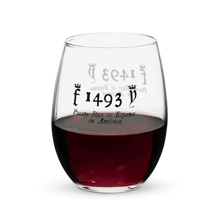 Vaso de cristal - 1493 Puerto Rico es España en América product image (1)