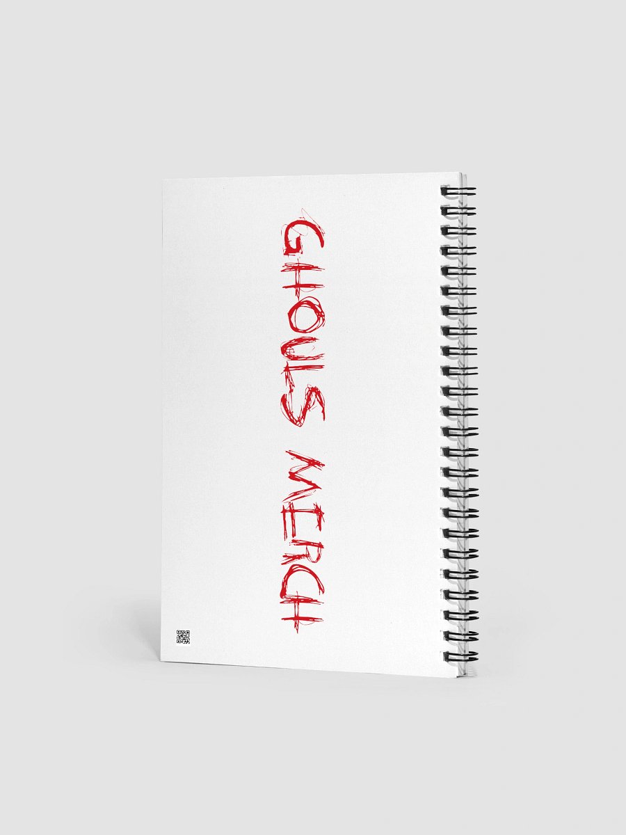 Graffiti Sad Red & Black Bear Notebook product image (2)