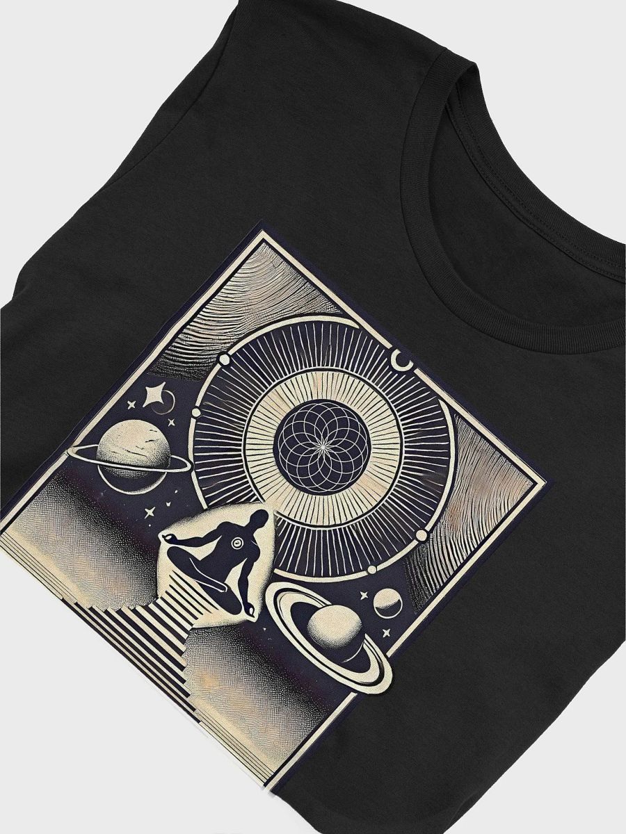 Awaken & Ascend Graphic Tee, Spiritual Unisex T-Shirt, Meditation Shirt, Cosmic Art Apparel, Zen Gifts for Yoga Lovers product image (5)