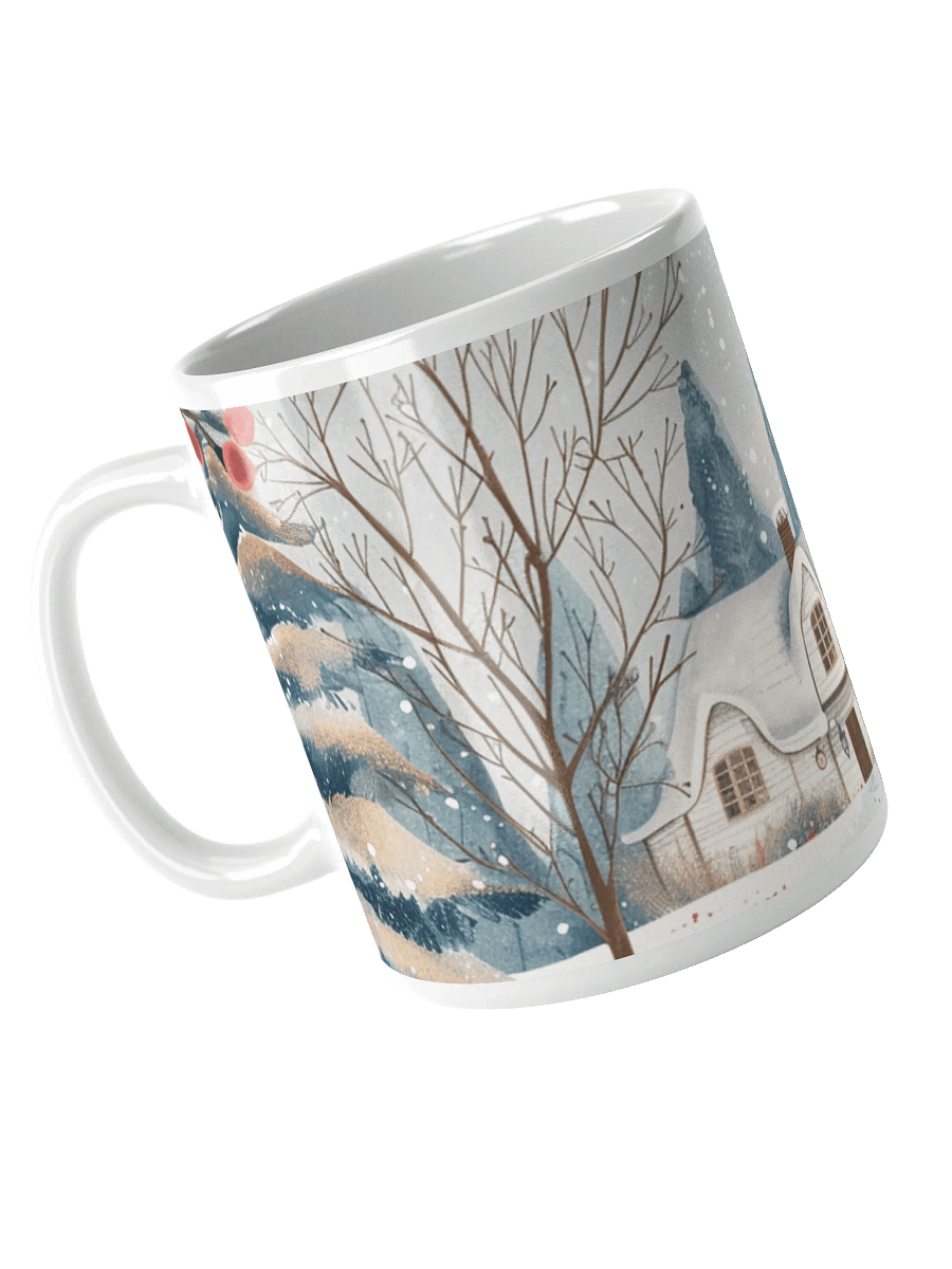 Snowy Winter White Glossy Ceramic Mug by Treasure Pie product image (4)