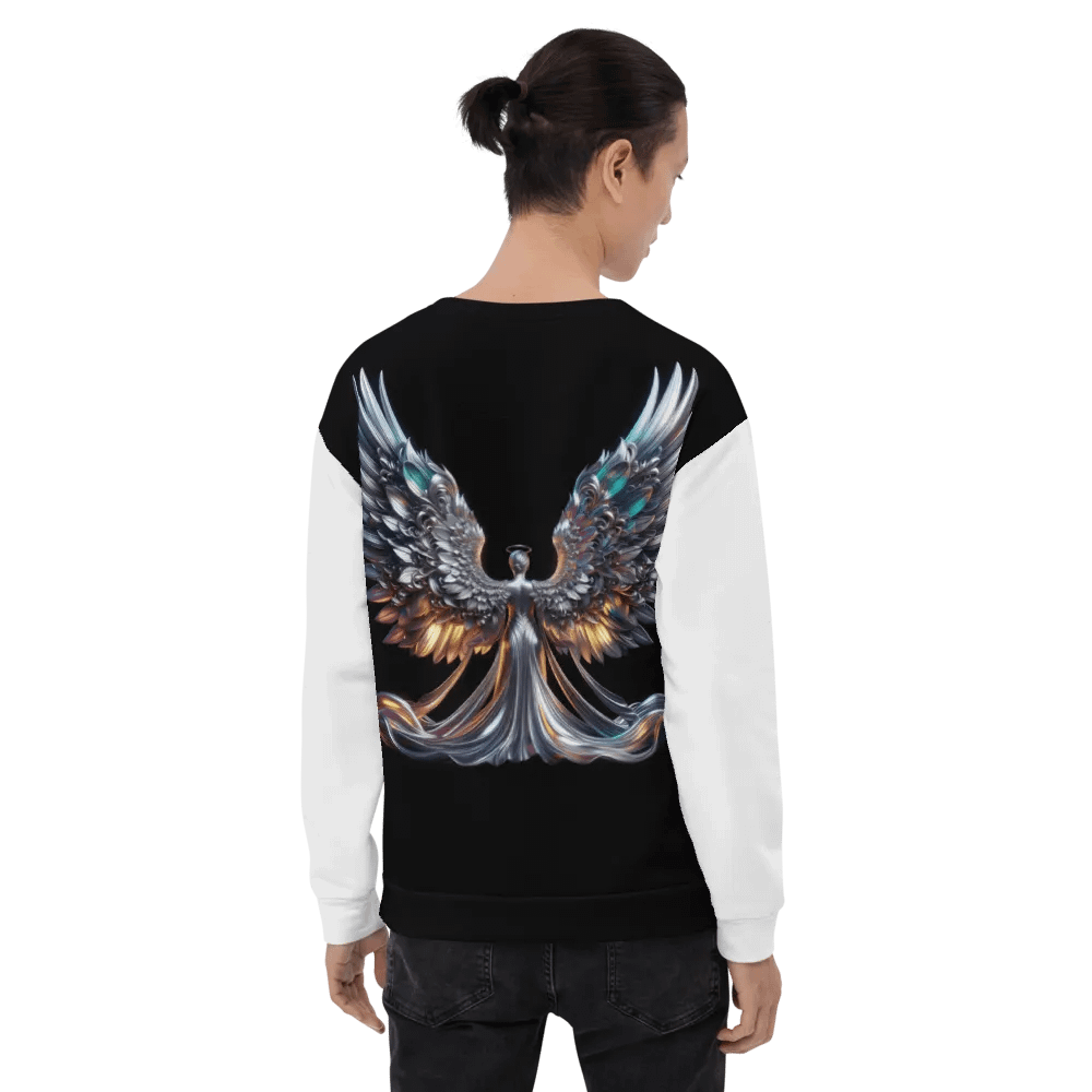 A Silver Angel and Cross - Unisex Sweatshirt #1 product image (7)