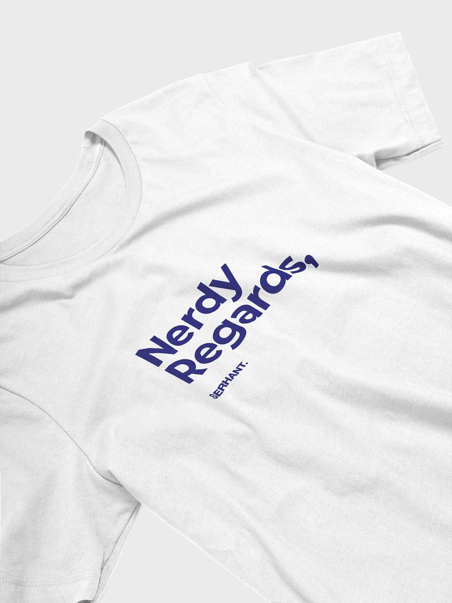 S. Nerdy Regards White T-Shirt product image (3)