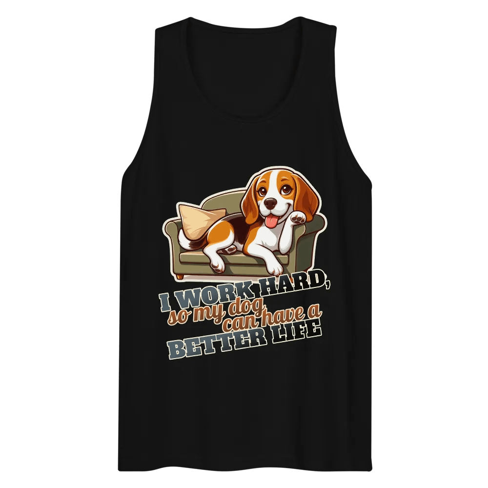 Work Hard - Beagle sofa - Tank top product image (17)